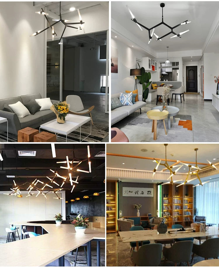Modern Irregular Living Room Minimalist Dining Room Chandelier