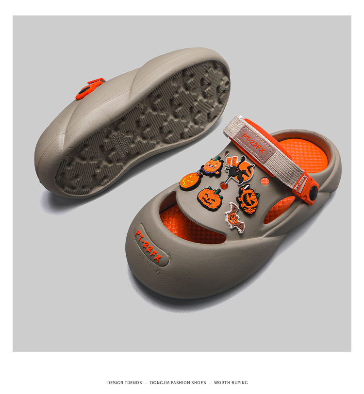Summer Funny Baotou Beach Hole Shoes Men