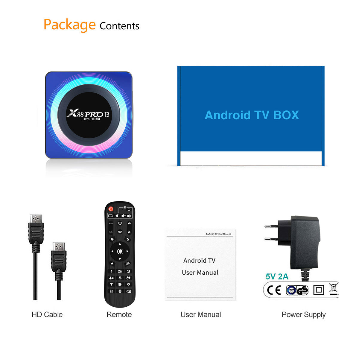 X88PRO 13 RK3528 Set-top Box Android 13 With Bluetooth