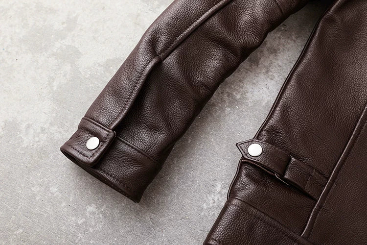 Casual Dark Brown Business Men's Lapel Plus Size Jacket