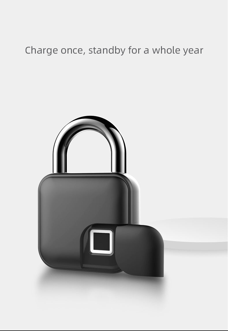 Smart Fingerprint Padlock Bluetooth Dorm Anti-theft Lock Remote