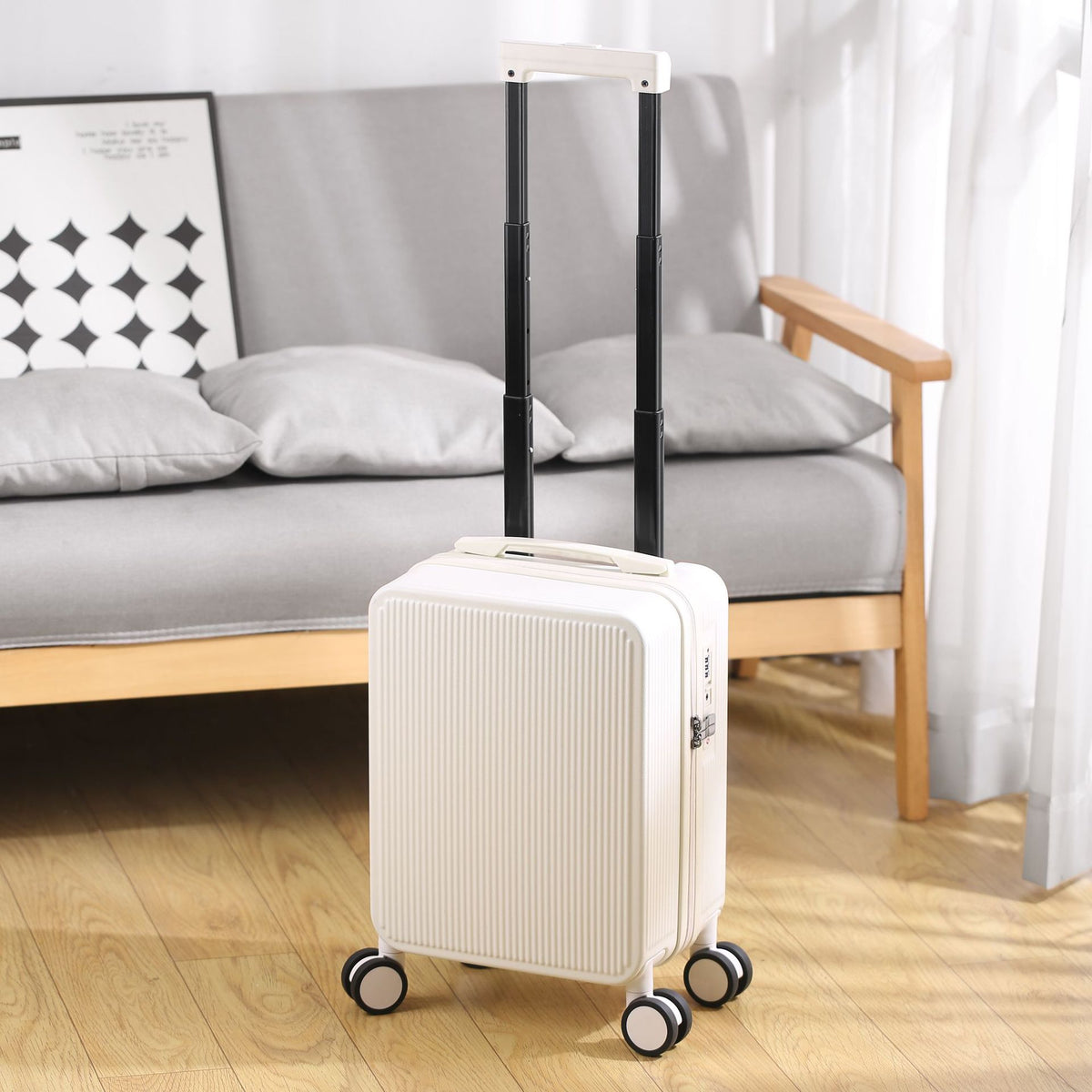 Men's And Women's Trolley Case Zipper Suitcase