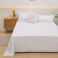 Bed Sheet Solid Color Skin-Friendly Cotton Bed Sheet Single-Piece School Dormitory Quilt Single Household Double Bed Sheet Pillowcase Three-Piece Set