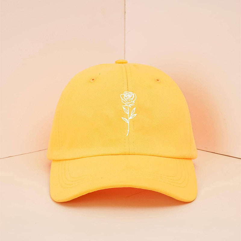 Men's And Women's Casual Simple Rose Washed Baseball Cap