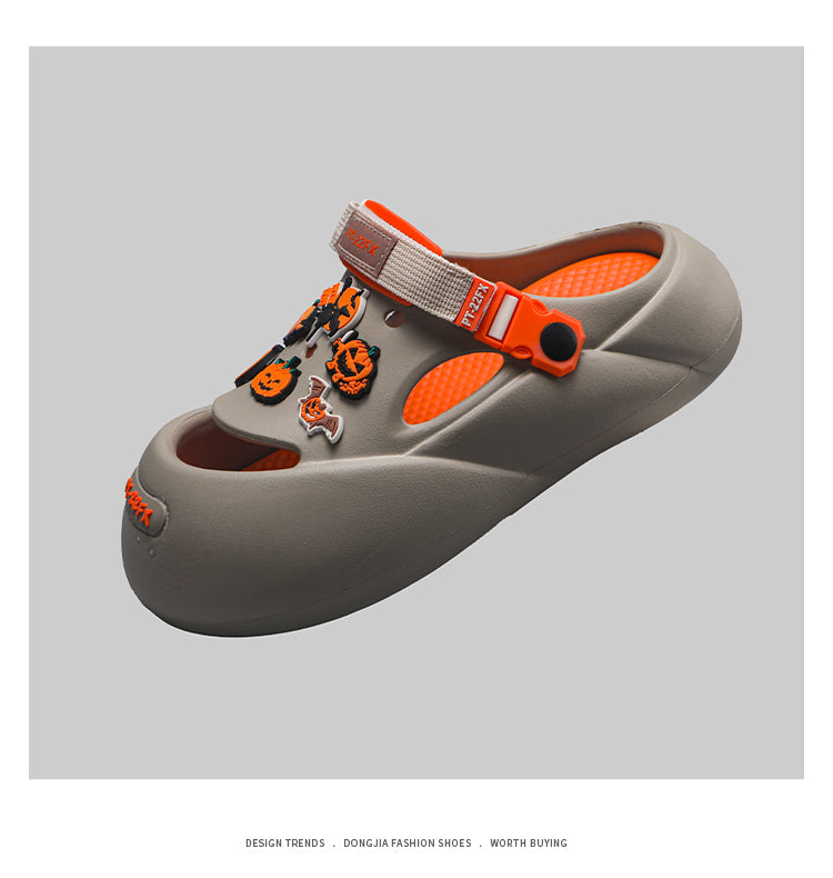 Summer Funny Baotou Beach Hole Shoes Men