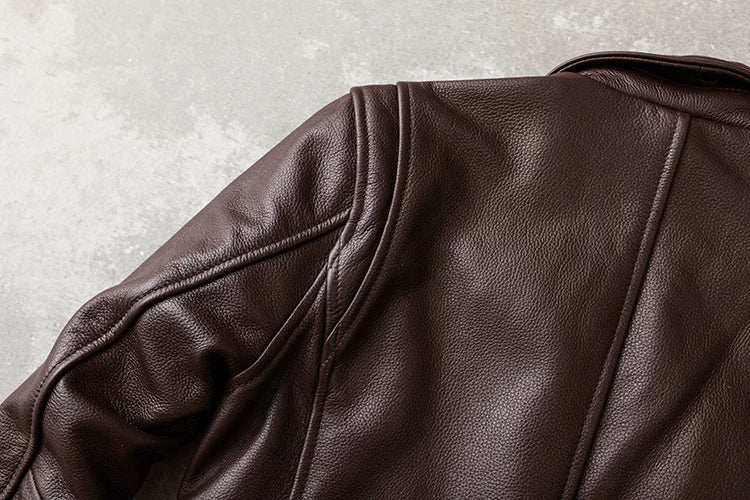 Casual Dark Brown Business Men's Lapel Plus Size Jacket