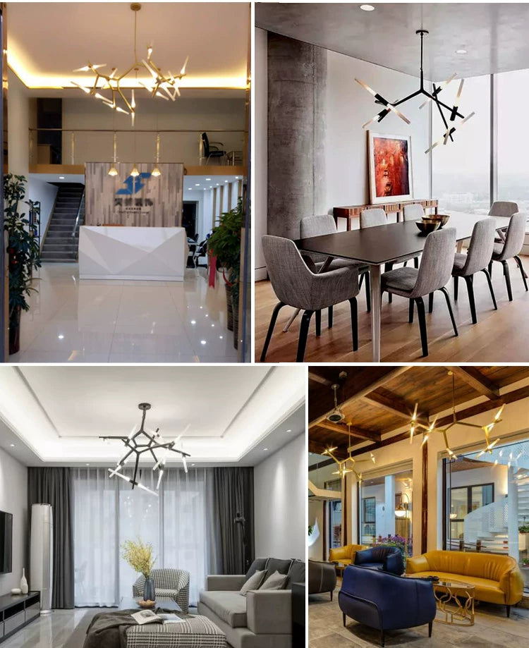 Modern Irregular Living Room Minimalist Dining Room Chandelier