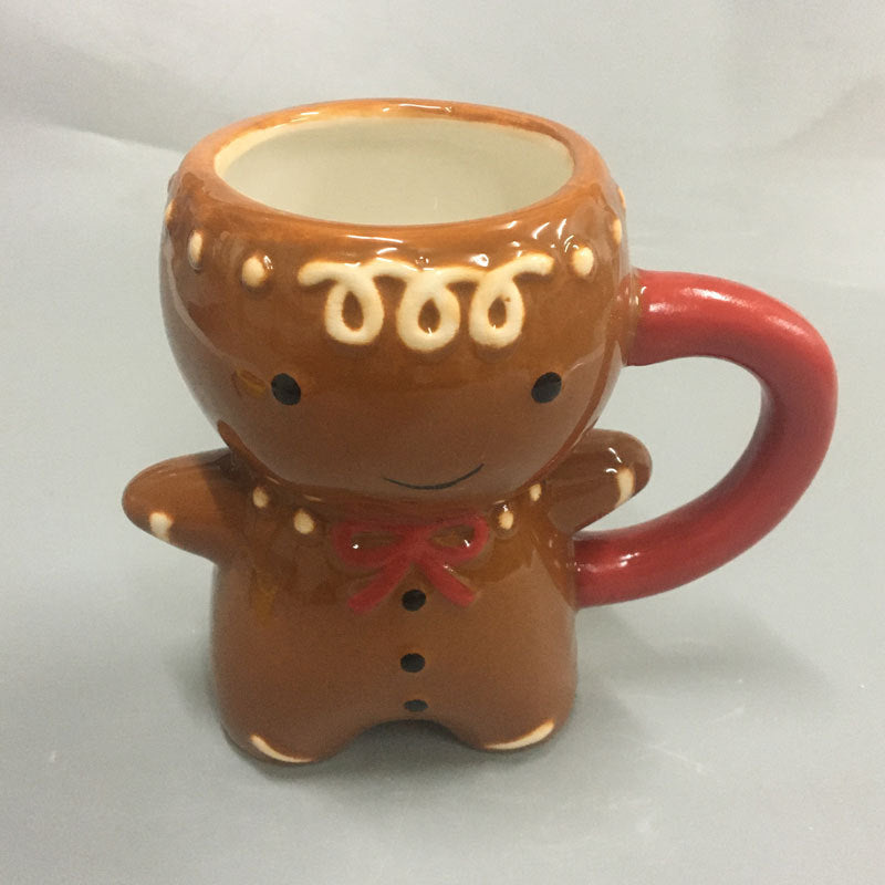 Gingerbread Man Christmas Ceramic Tea Mugs
