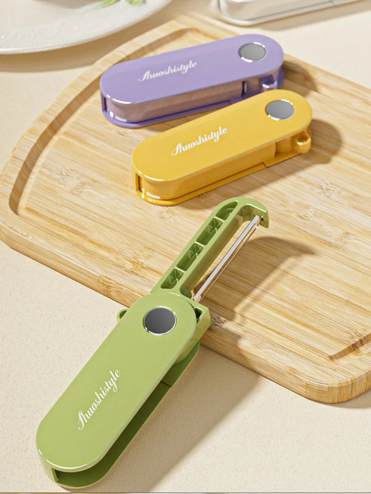 Foldable Vegetable Peeler Stainless Steel Fruit Slicer Potato Cucumber Portable Picnics Sharp Home Kitchen Accessories Tools Kitchen Gadgets