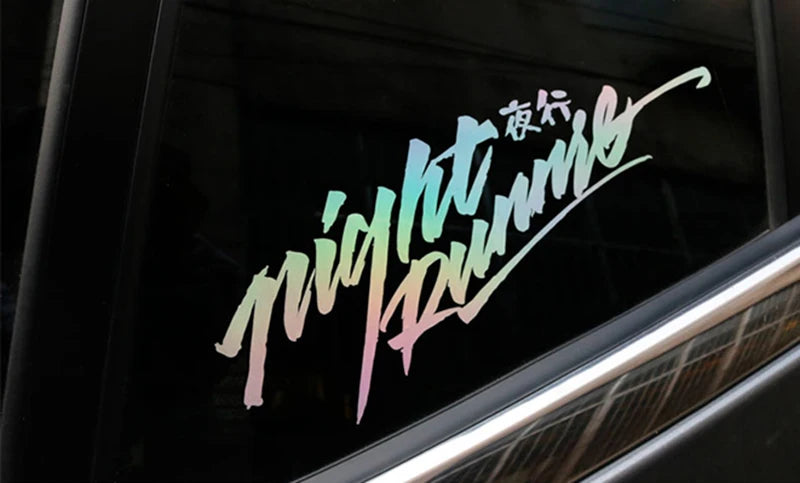 Rear Windshield Stickers For Night Cars