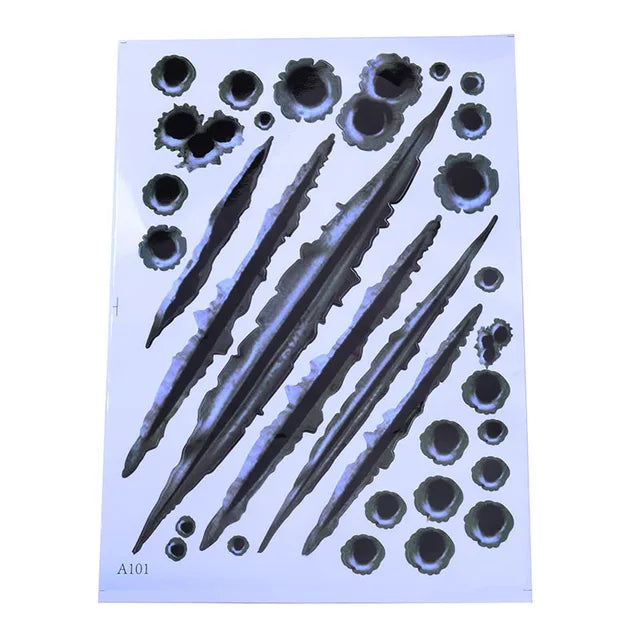 1Pcs Car Stickers 3D Bullet Hole Funny Decal Car-covers Motorcycle Scratch Realistic Bullet Hole Waterproof Stickers - V.I.P Digital Presence