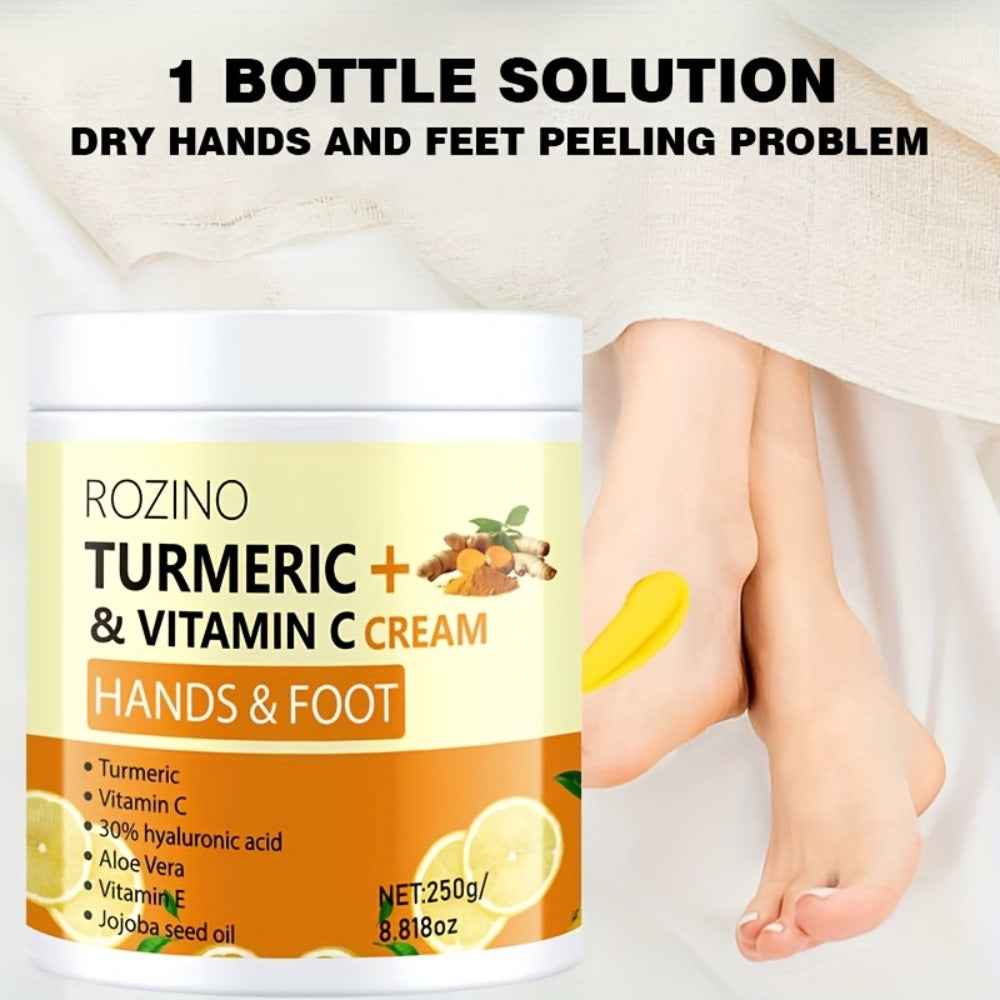 Turmeric Foot & Hand Cream 250g – Anti-Crack Deep Moisturizing Repair for Dry Cracked Heels, Elbows, Ankles & Knees — image 6