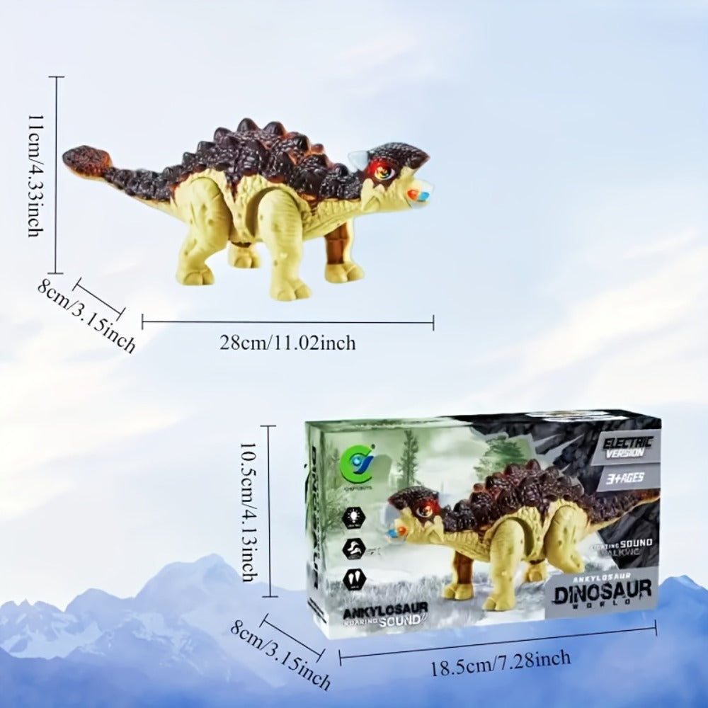 Battery-Powered Walking Ankylosaurus Dinosaur Toy with Roaring Sound and Random-Color Checkout — image 11
