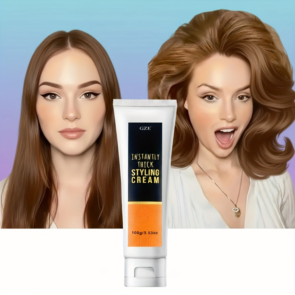 GIZE 100g Hair Styling Cream in Black-and-White Squeeze Tube for Hair Texture Styling Application — image 4