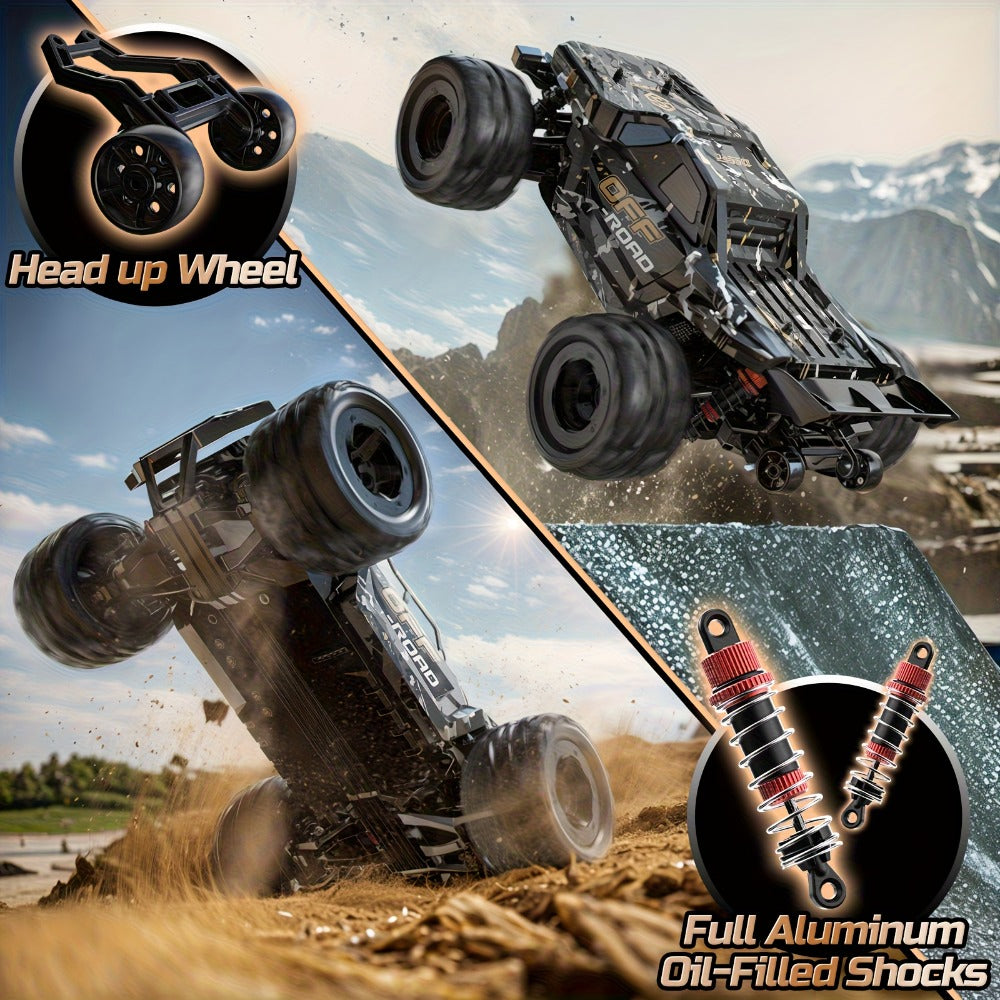 Remote Control Car, DEERC 1:16 4WD Off-Road Truck with 42 km/h Label, Dual 1500mAh Batteries and LED Lights — image 5