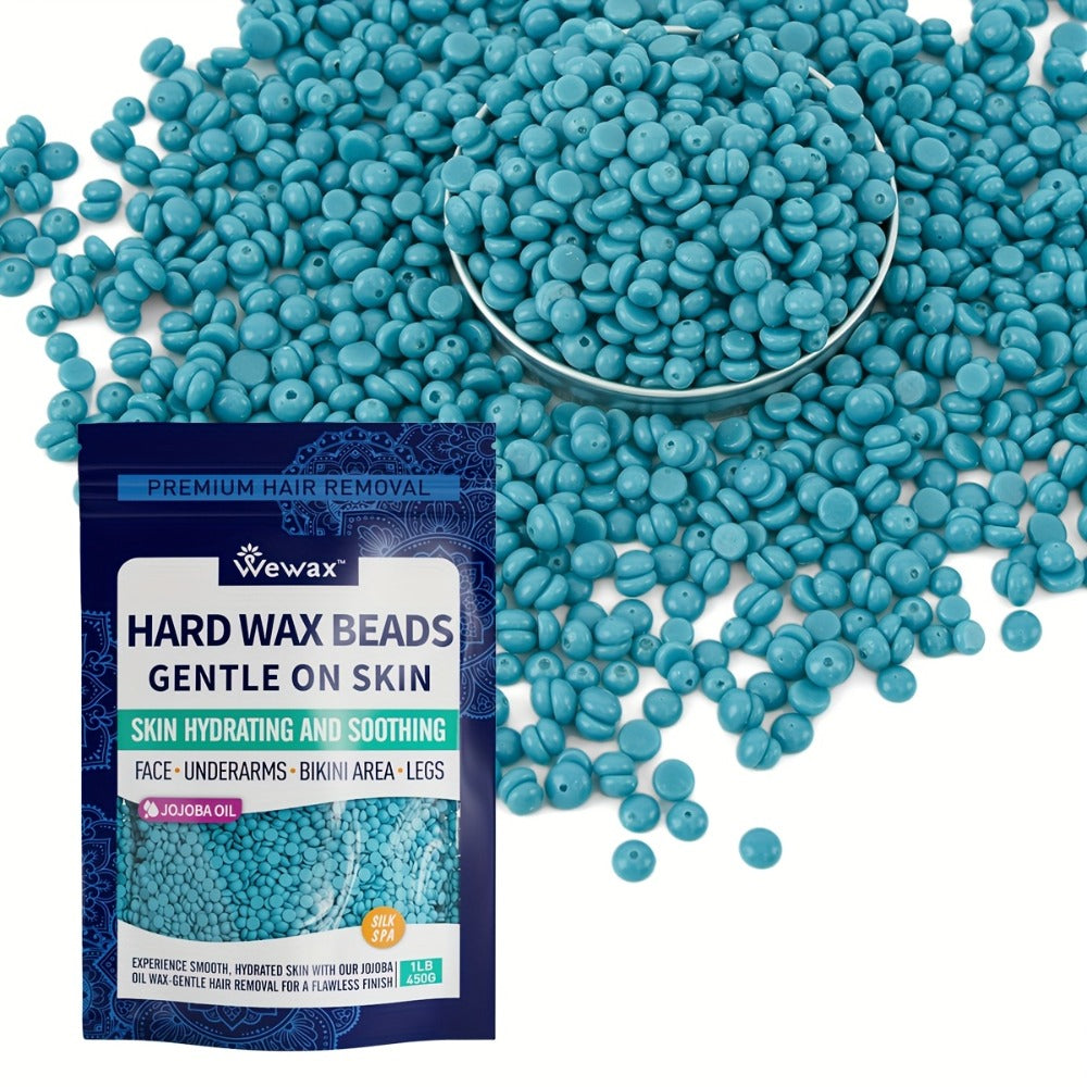 Hard Wax Beads 450g Brazilian Strong Adhesion No-Strip – Precision At-Home Waxing for Bikini Legs Underarms Arms Body Face — 