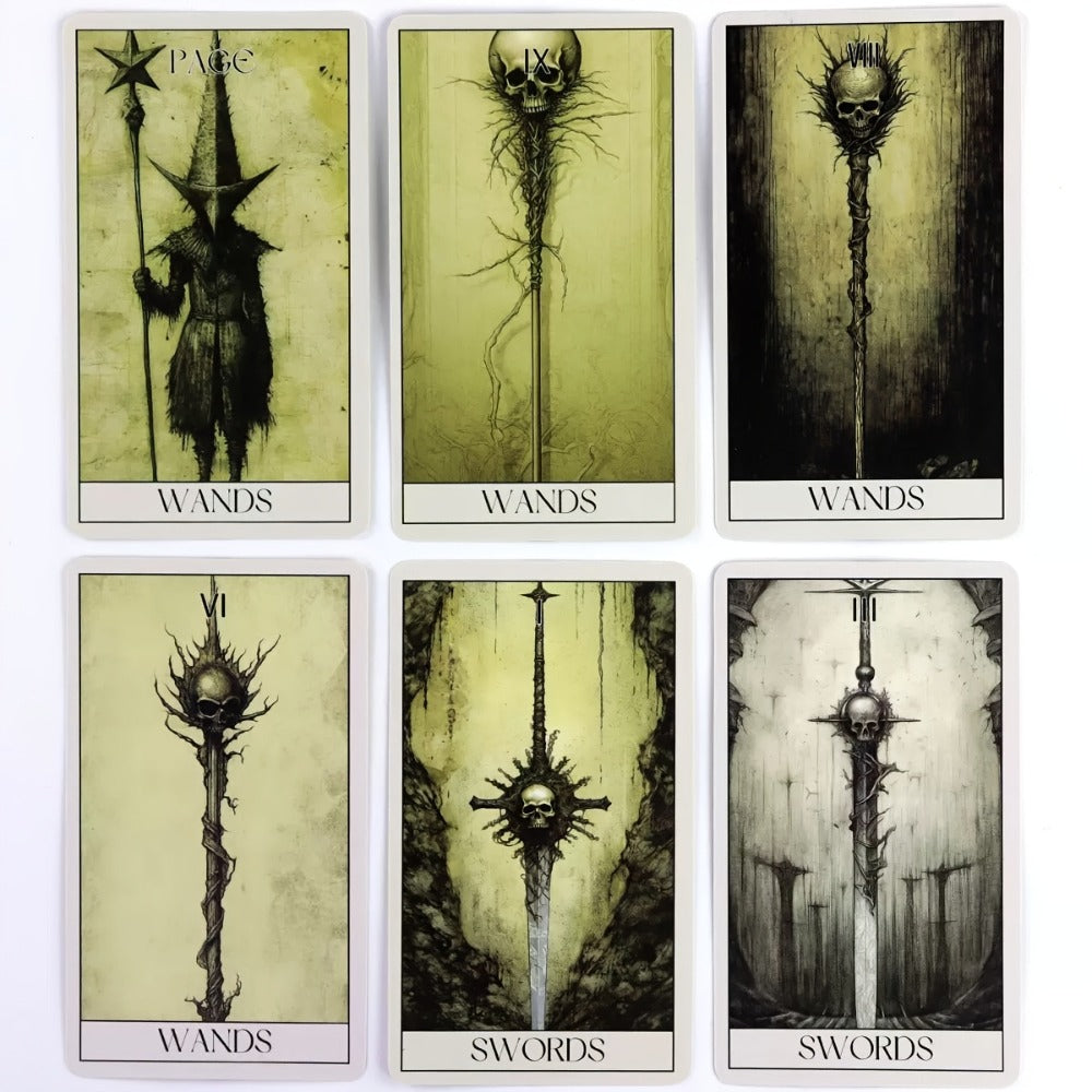 Horror Tarot Cards Deck, Mystical Dark Tarot Card Set for Divination, Power Exploration & Intuition Reading — image 4