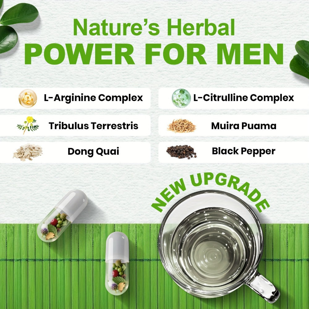 L-Arginine & L-Citrulline Nitric Oxide Supplement for Men - Boosts Blood Flow, Pump, Energy — image 6