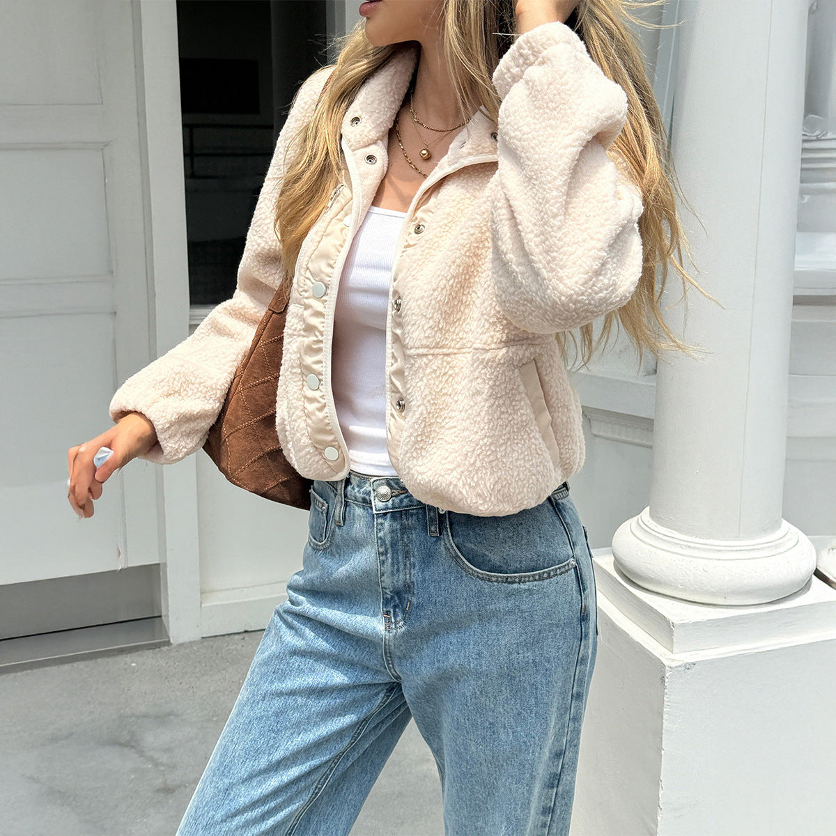Y2g Hot Girl Style Long-sleeved Jacket Small Coat For Women