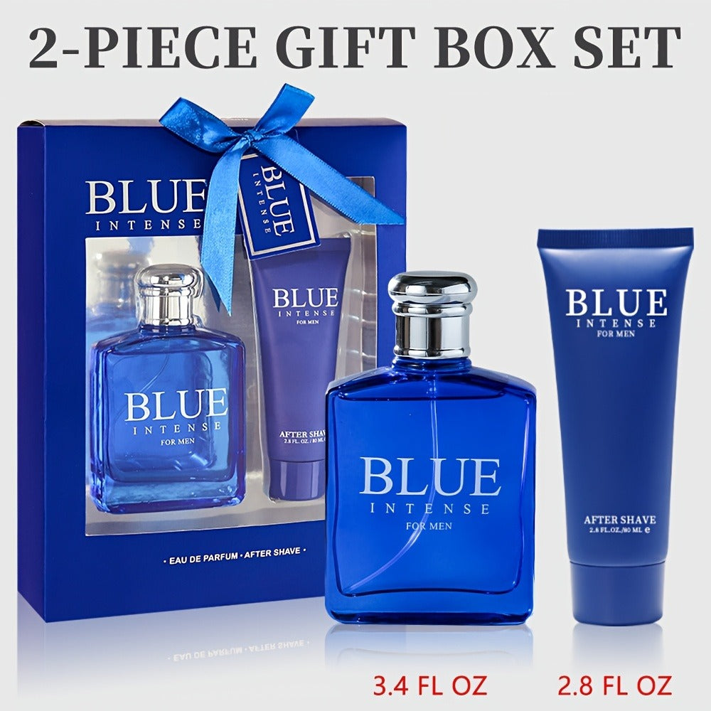 Cologne Gift Set for Men Fresh Eau de Toilette + After Shave 2-Piece - Cucumber Muskmelon for Everyday Face, Beard and Body G