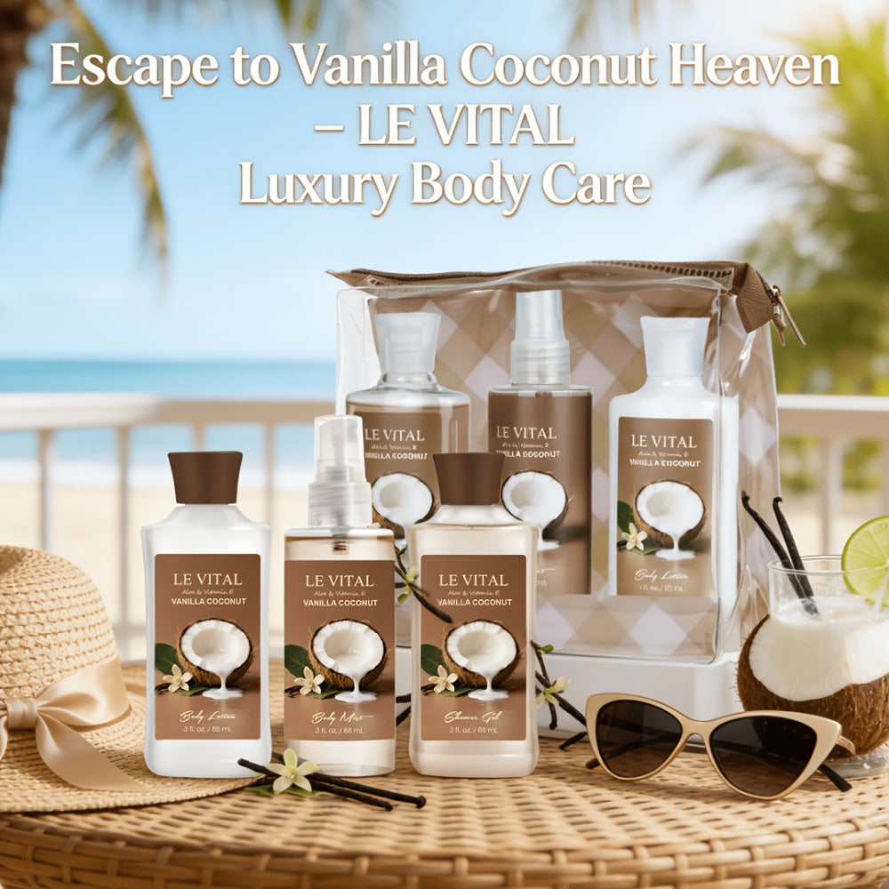 Bath Body Care Gift Set Shower Gel Body Lotion Body Mist Aloe Vera Vitamin E Glycerin Deep Moisturizing Fragrance Set for Wom