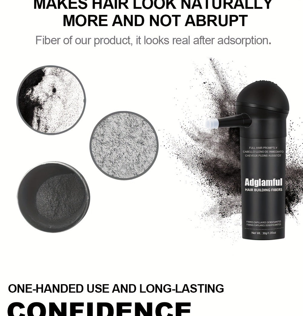 Hair Volumizing Fibers 2-in-1 Kit 30g x 2pcs - Instant Volume for Thinning & Sparse Hair, Fills Part Lines & Hairlines — imag