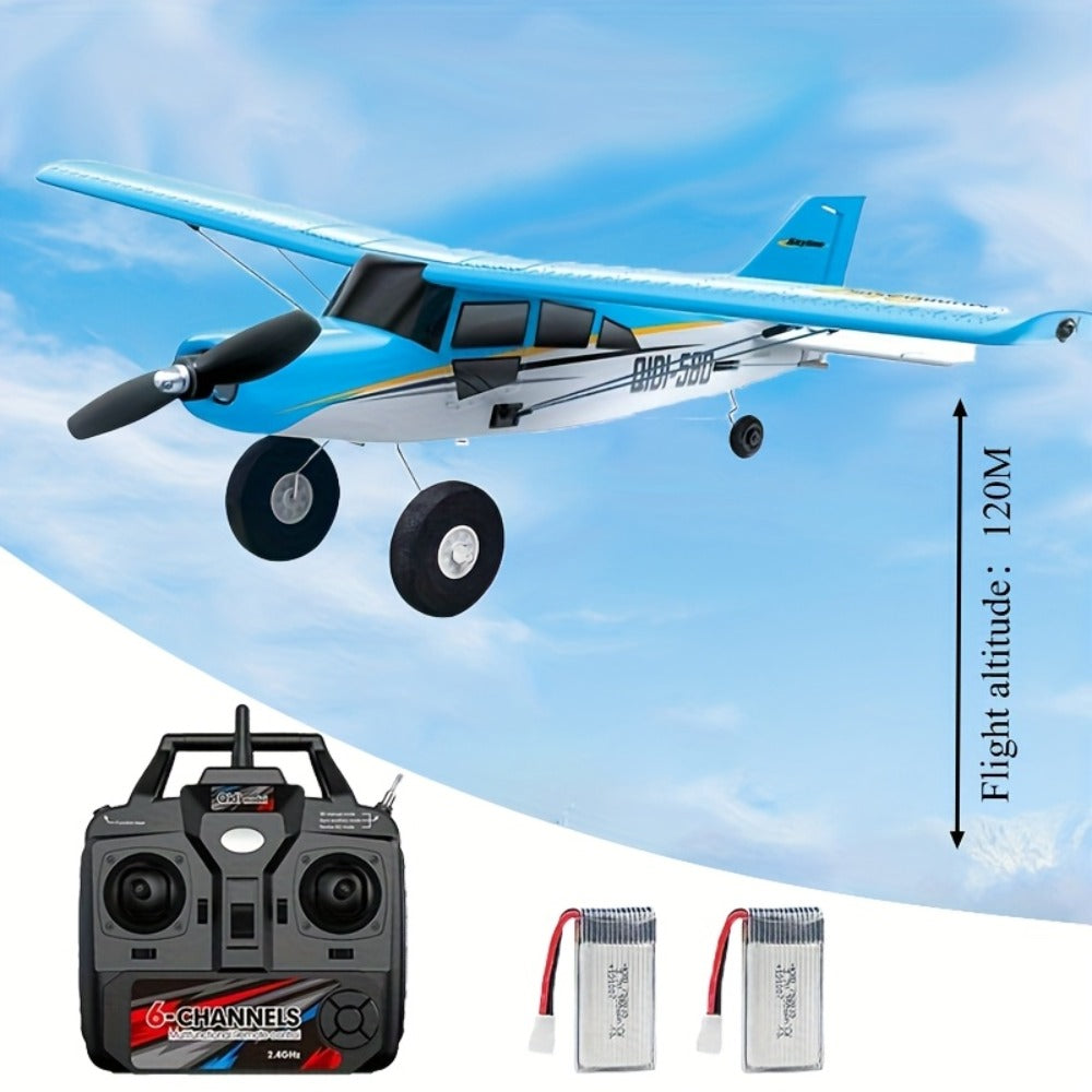 Brushless Fixed Wing RC Plane 6-Channel 6-Axis Gyro 3D Aerobatic Stunts 2 Batteries Included — image 5