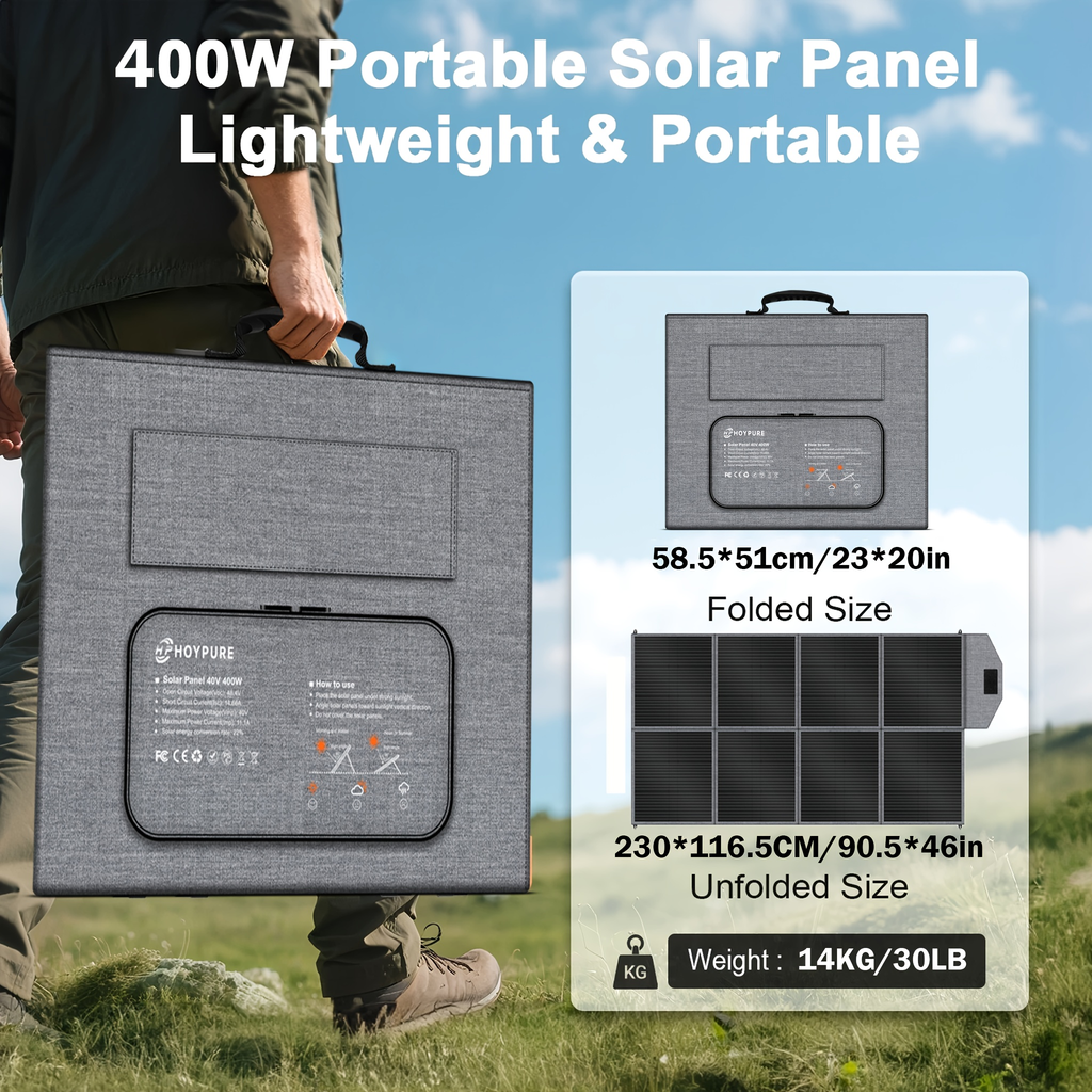 Monocrystalline High Power Solar Panel, 400W/200W/100W Portable Solar Panel, Foldable Solar Blanket — image 19