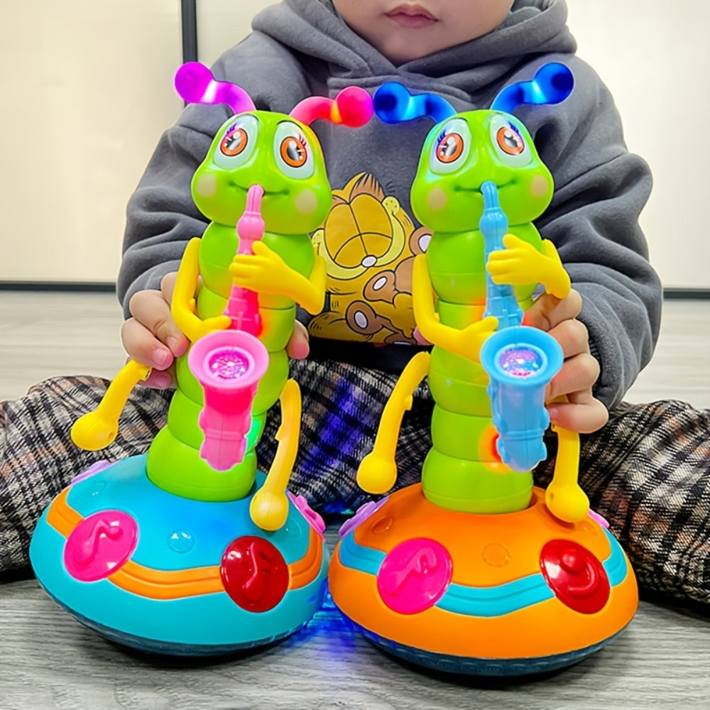 Caterpillar Saxophone Toy for Kids with LED Lights & Music - Electric Musical Instrument for Toddlers — image 19