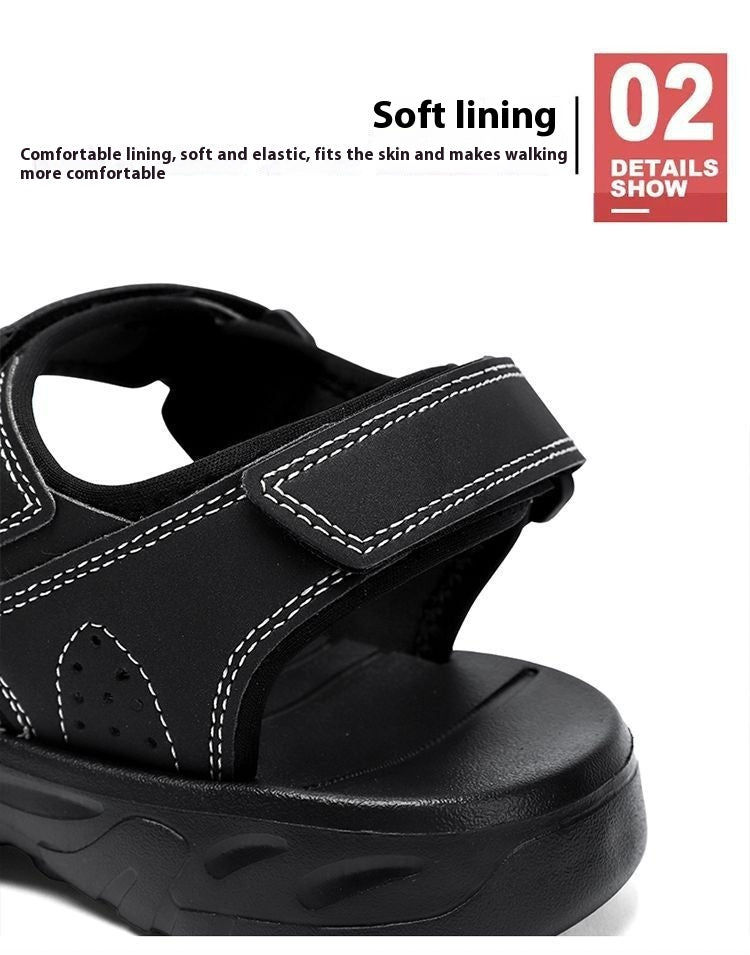 Men's Non-slip Deodorant Water-soaking Eva Ultra-light Velcro Breathable Quick-drying Wading Shoes