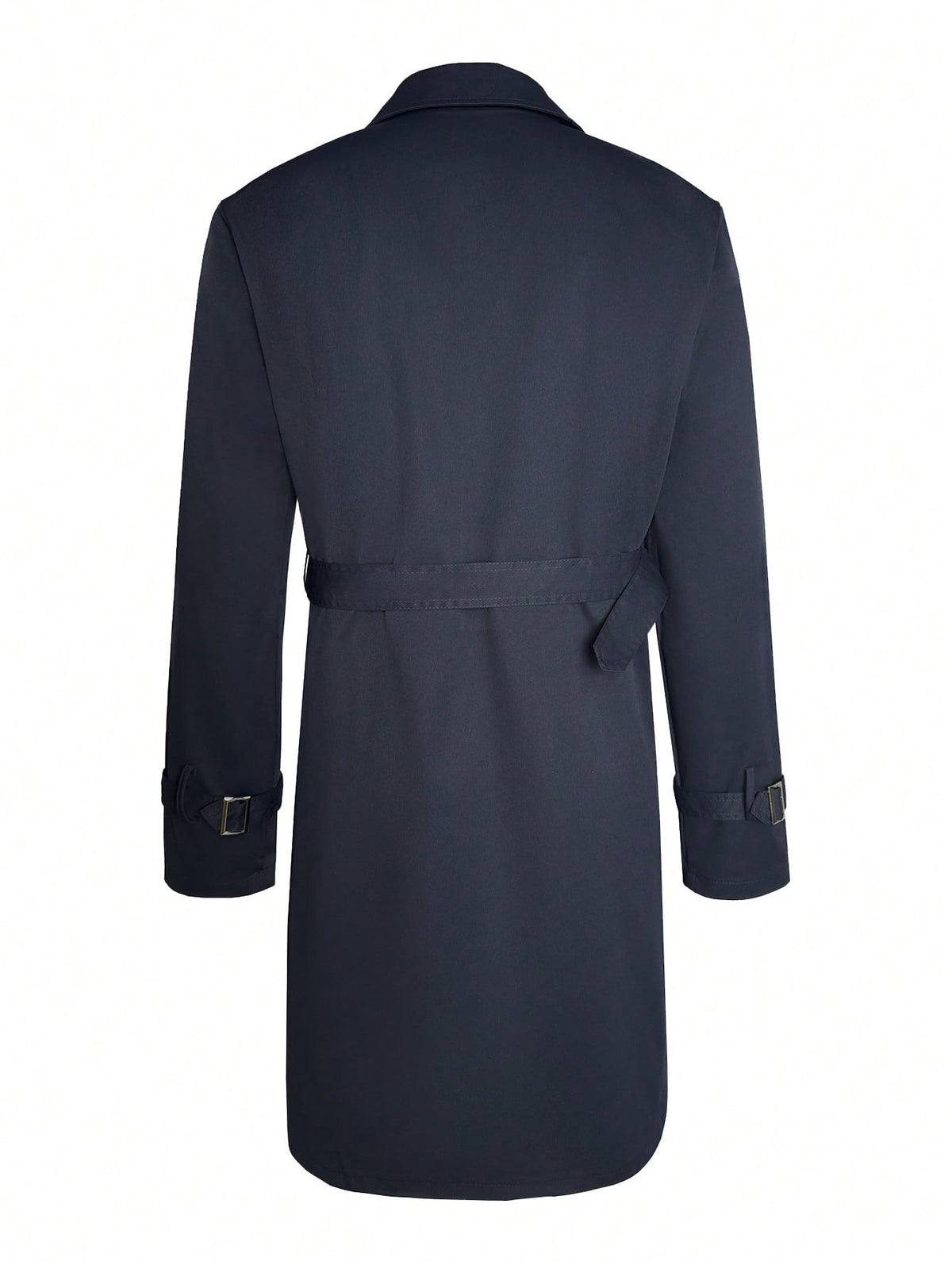 Mens Mid-length Double-breasted Casual Trench Coat