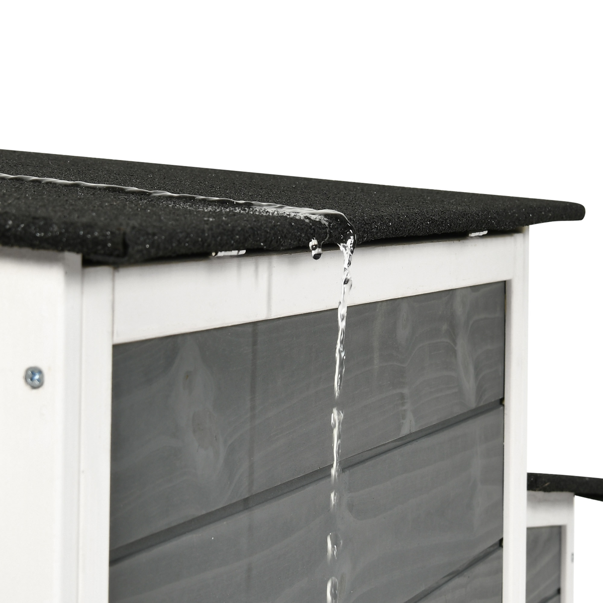 Wooden Hen House with 67in Frame, Two Nest Boxes, Ramp and Gray or Brown Two-Tone Outdoor Finish — image 10