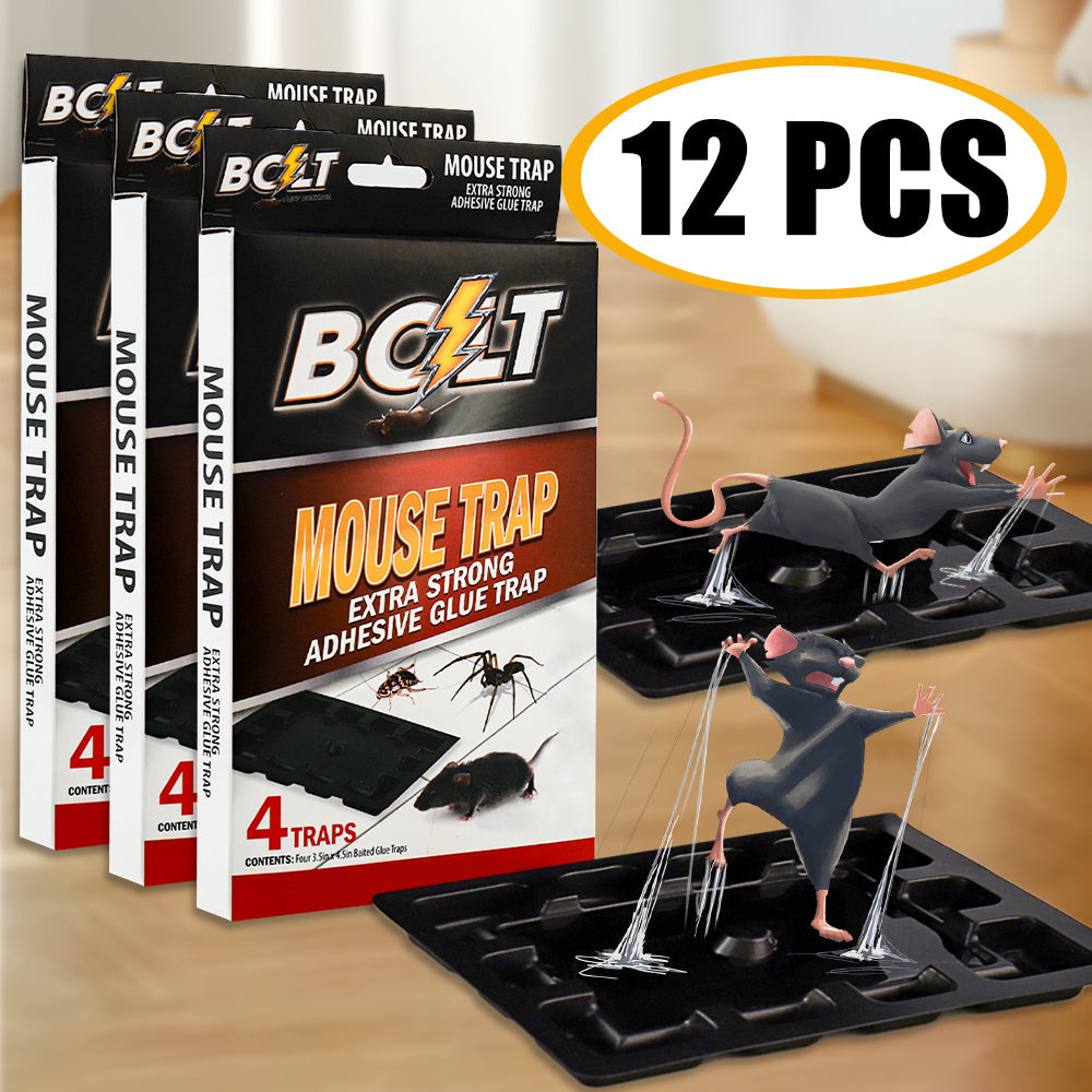 Pest Control BOLT Adhesive Tray Set with 6, 12 or 24-Piece Pack Options and Two Documented Tray Sizes — image 1