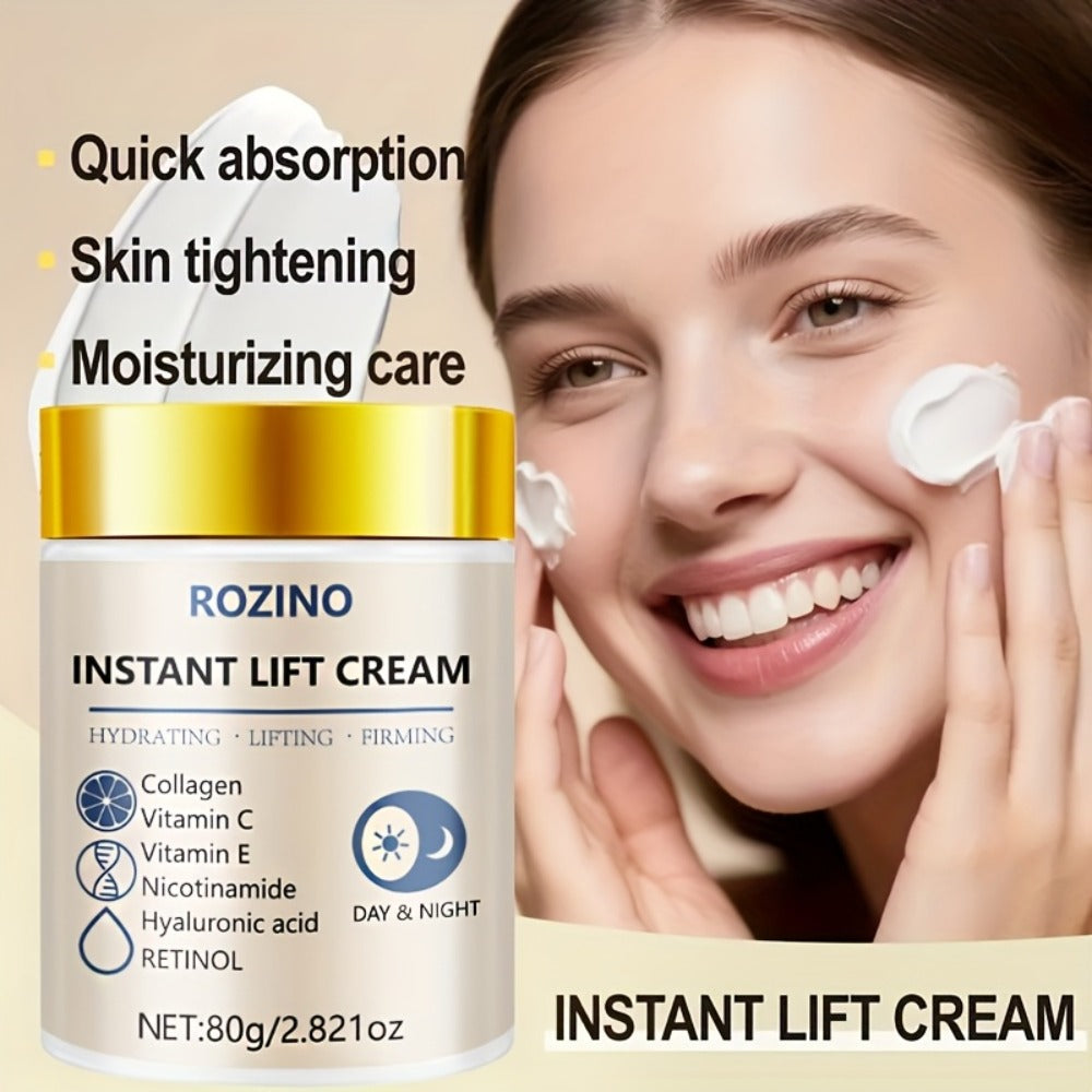 Collagen Niacinamide Face Neck Cream Instant 5-Second Lift Tightening Dark Circles Puffiness ROZINO All Skin Types Sensitive 