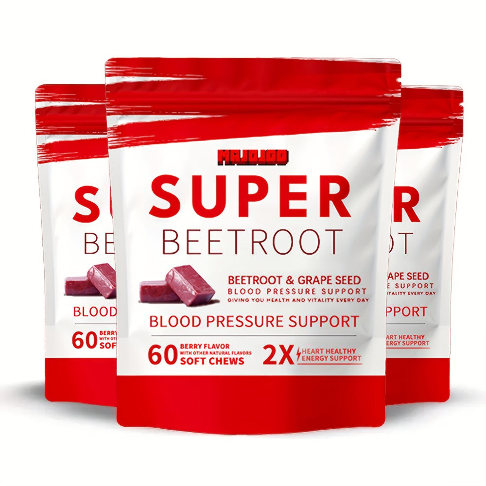 Beetroot Gummies Chewable Supplement with Beetroot Powder Vitamins Minerals & Antioxidants for Bath Time, Home Spa and Person