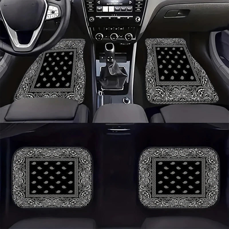 Vintage Bohemian Style Car Floor Mat Carpet