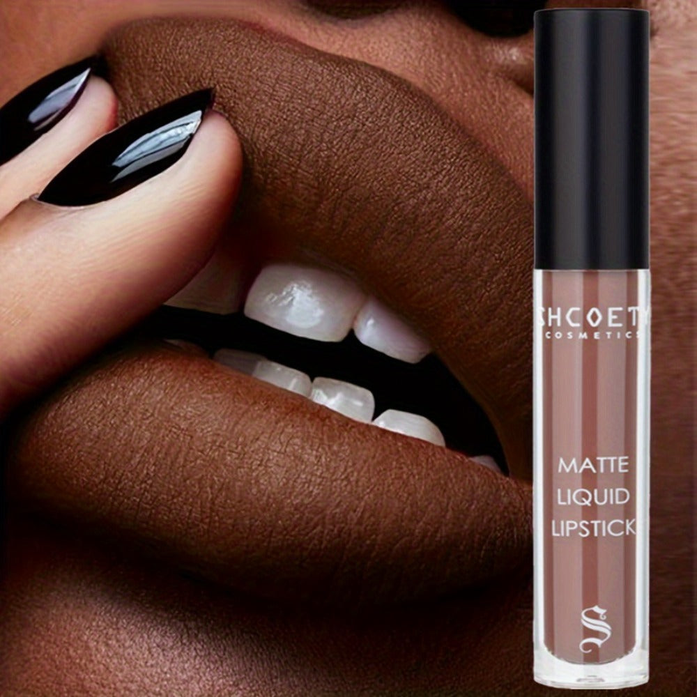 Bear Lip Glaze Set 3 Colors, Cute Bear Packaging Velvet Matte Waterproof Liquid Lipstick in Brown Pink & Red — image 18