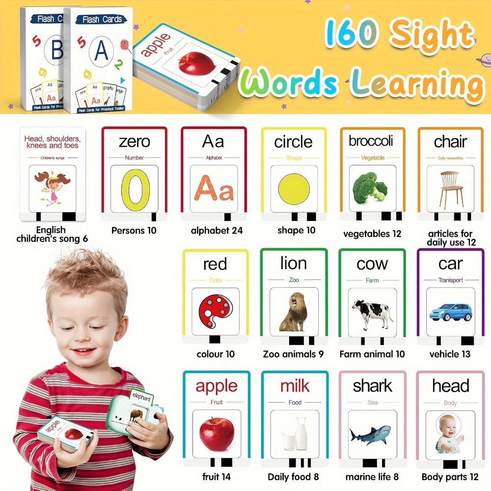 Talking Flashcard Machine for Toddlers 160 Words with the Listed Color, Size or Set Options for Everyday Use — image 11
