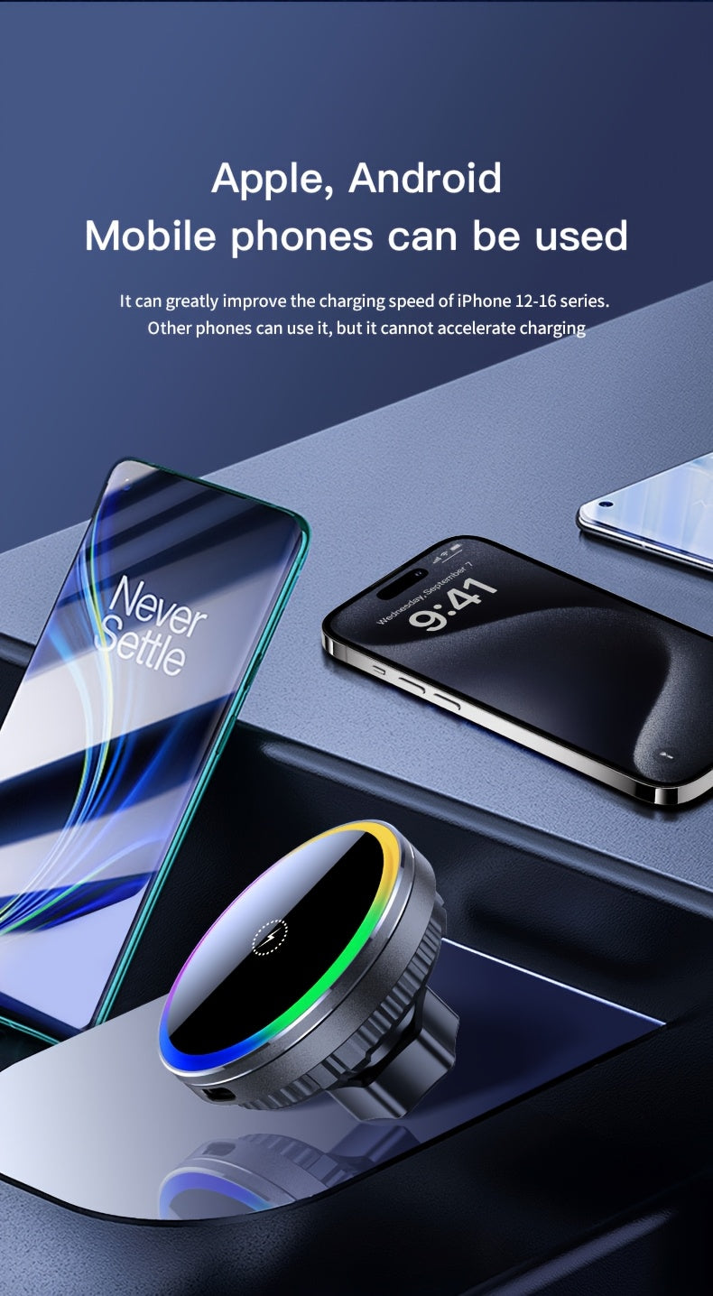 MagSafe Car Wireless Charger for iPhone 12-16 – Magnetic Air Vent Mount with Dual Cooling Fans, Qi1 Fast Charging — image 16