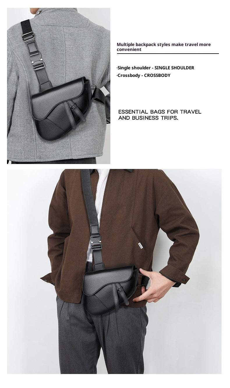Unisex Saddle Shoulder Crossbody Chest Bag