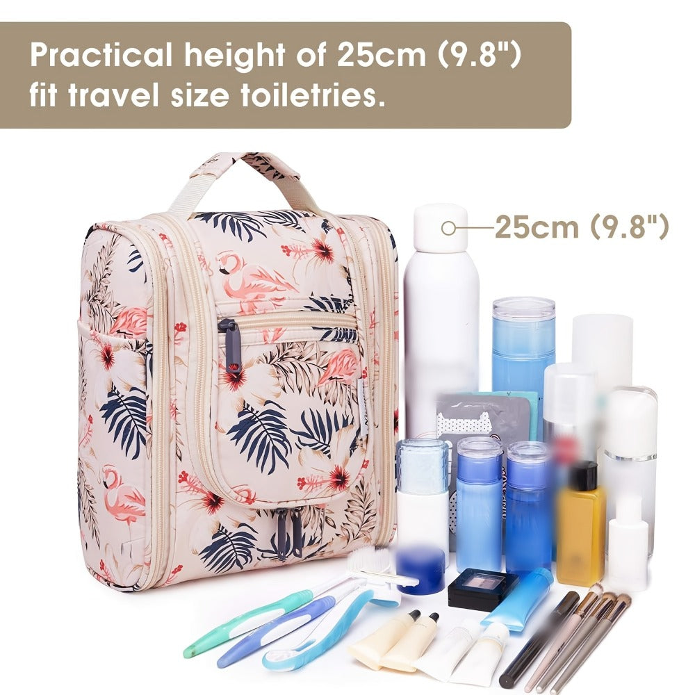 Toiletry Bag Hanging Large-Capacity Makeup Organizer with Hook, Multiple Compartments and 16 Print Options — image 33