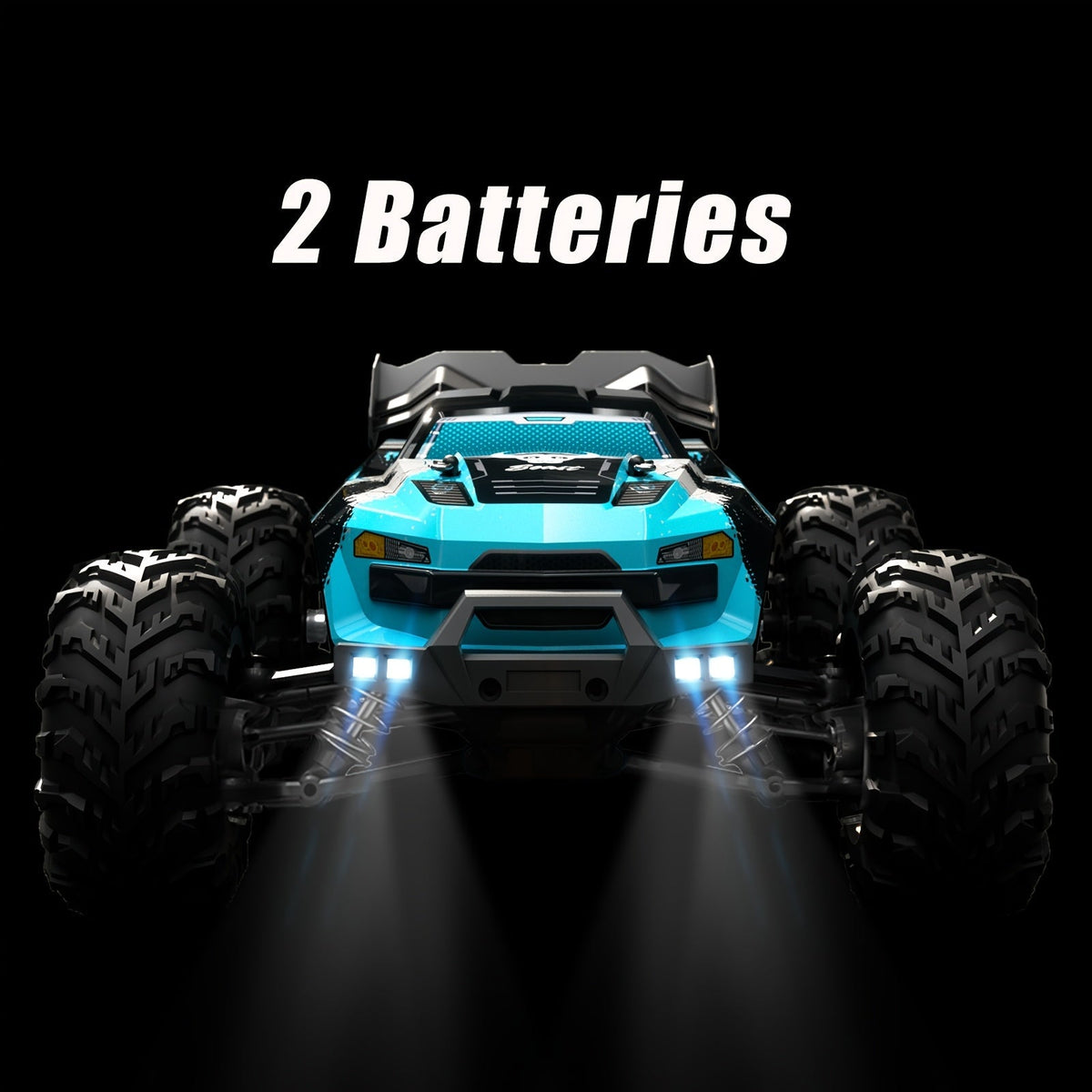 Remote Control Car in a 1:16 4WD RC390 Off-Road Design with LED Lights and Two Batteries — image 12