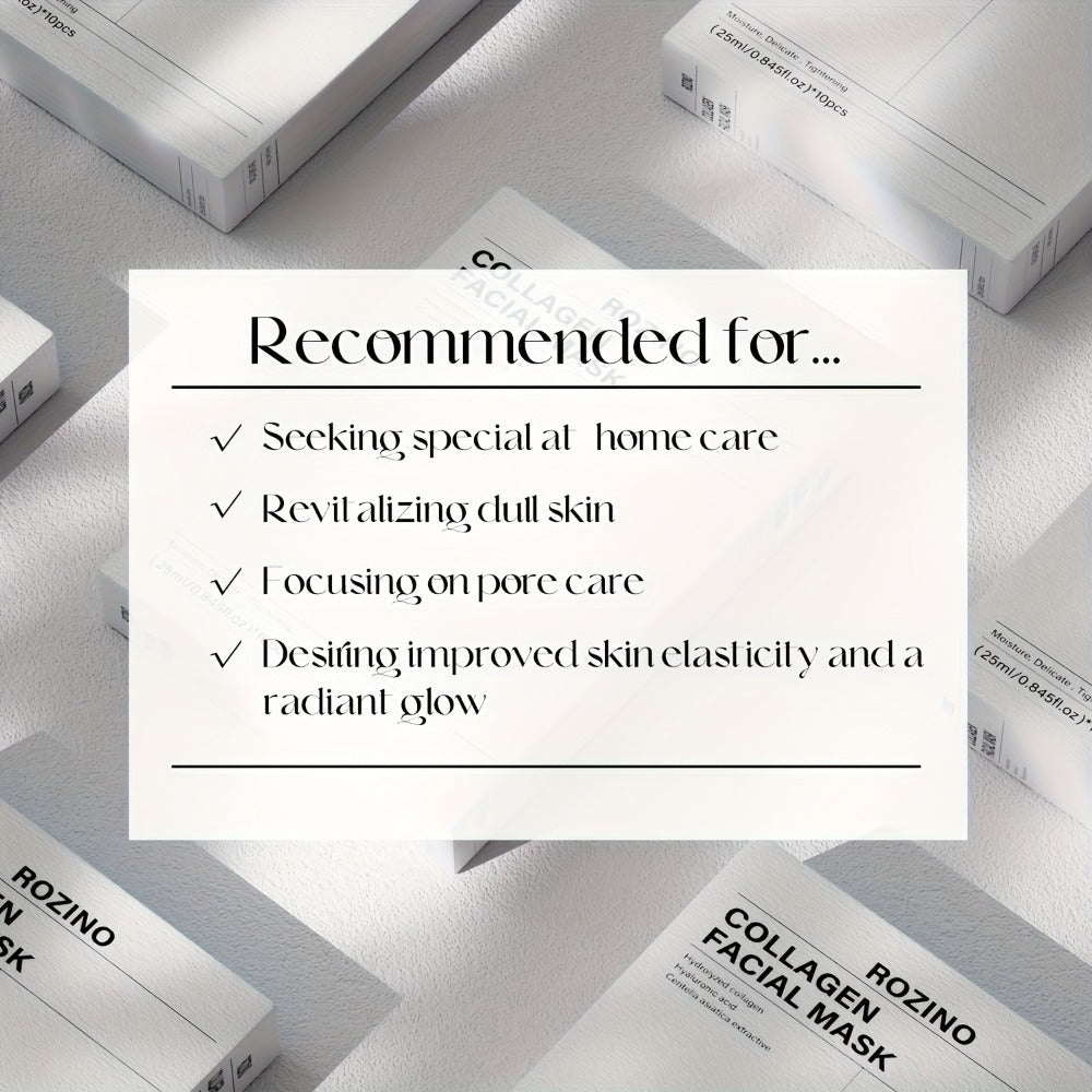 Collagen Sleeping Mask 20pcs Hyaluronic Acid Aloe Vera Deeply Moisturizing Overnight Hydrating Night Mask for Sensitive All S