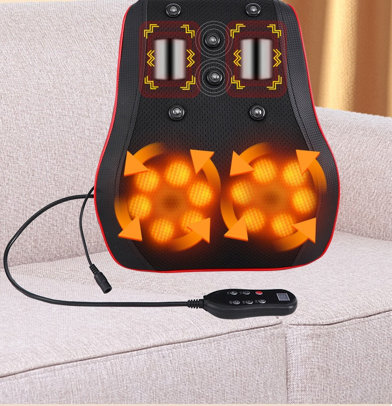 Household Vehicle Mounted Vibration Pillow Cervical Vertebra Back Massager
