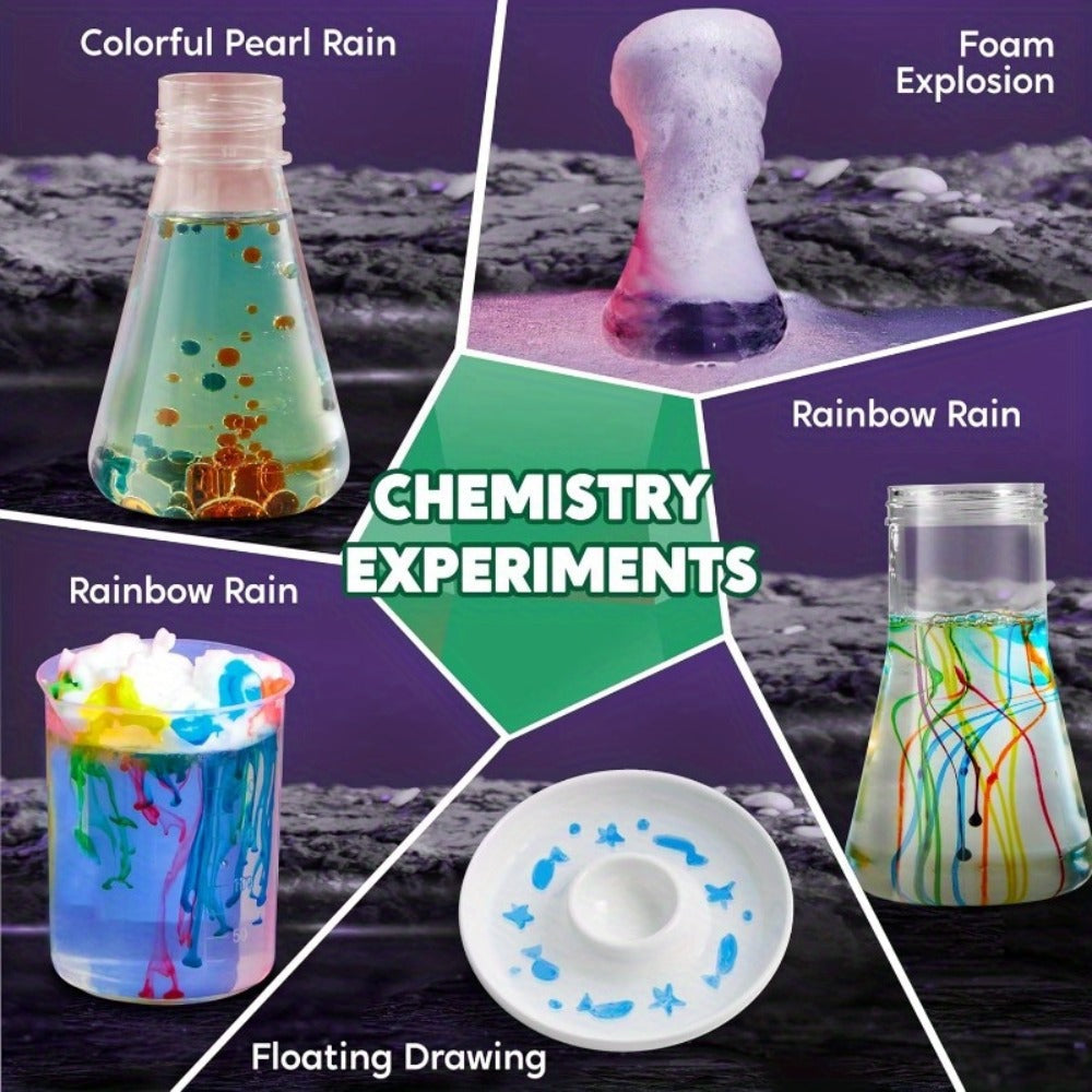 STEM Science Kit for Kids 50+ Experiments, Crystal Tree Growing Kit, Lava Lamp, Volcano Chemistry Set — image 7
