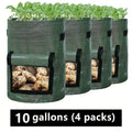 Grow Bags | Fabric Planting Bags with Lid Handle Potato Tomato Veggie — image 2