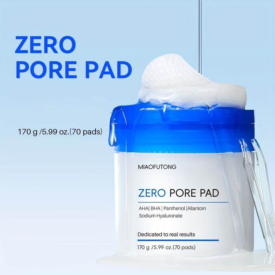 Exfoliating Cleansing Pads with Hyaluronic Acid & Rose Water 70 Count - Dual-Texture Deep for Bath Time, Home Spa and Persona
