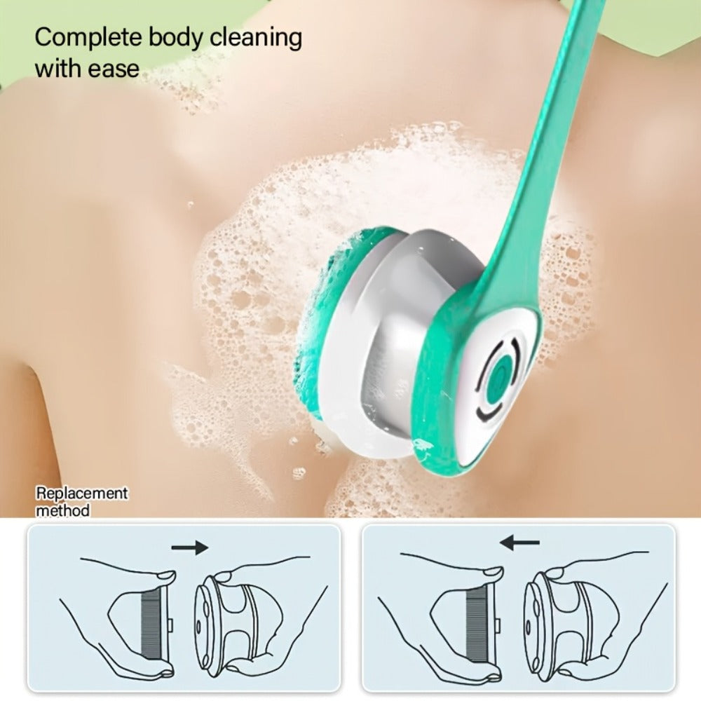 Electric Body Scrubber with Long Handle for Back Face and Full Body — image 16