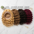 Synthetic Wig 14-Inch Deep-Wave Curly Bob with Glueless Rose Net Cap in Four Colors for Daily Style — image 21