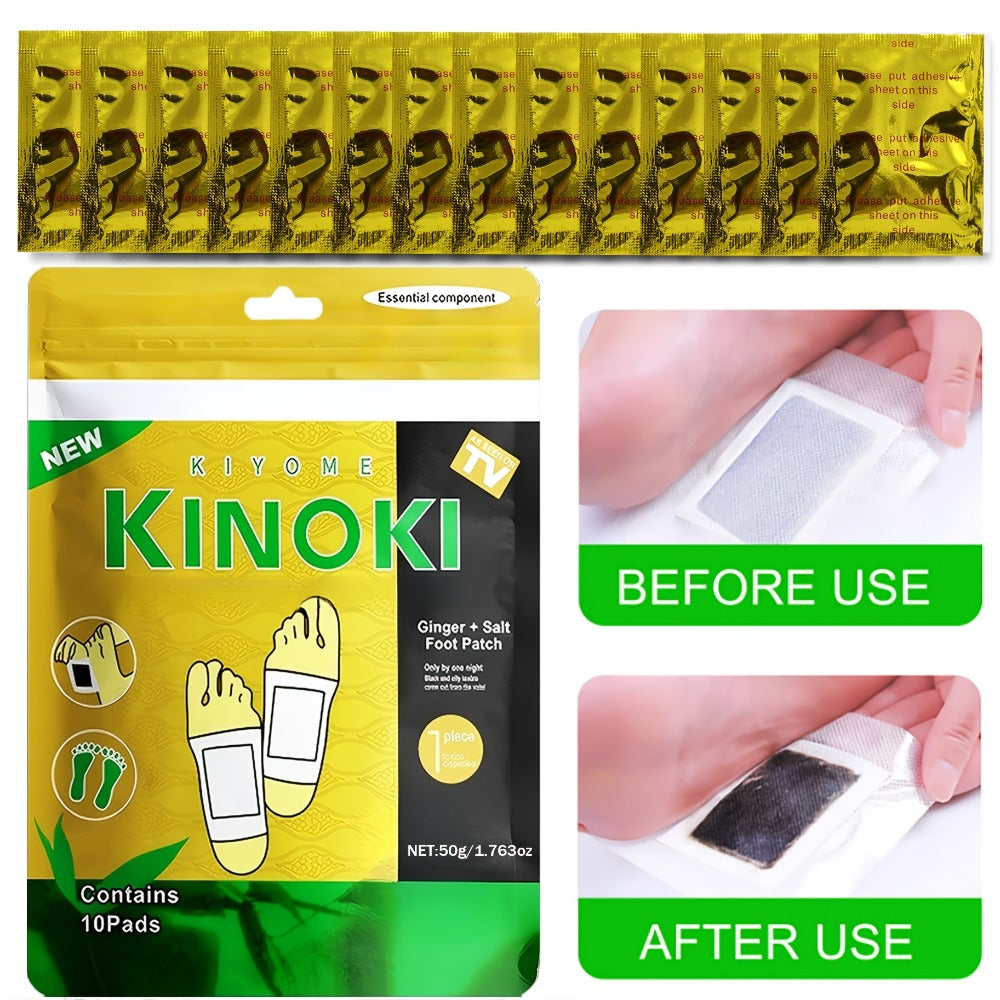 Foot Detox Patches Bamboo Vinegar & Ginger 60 & 160 Pcs – Deep Cleansing Natural Plant Ingredients Alcohol-Free Overnight Moi